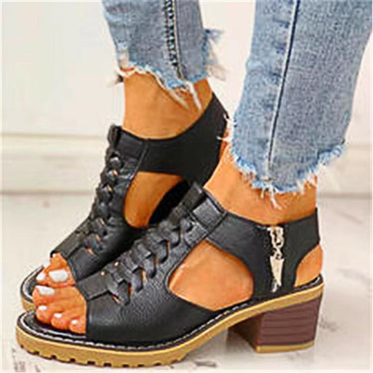 Damen Stylish Offene Sandalen EB