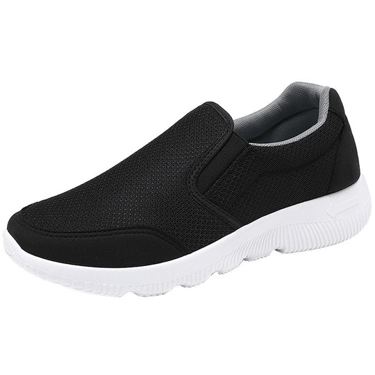 Damen Komfortable Slip-On Sneaker mit atmungsaktiver Mesh-Oberfläche EB