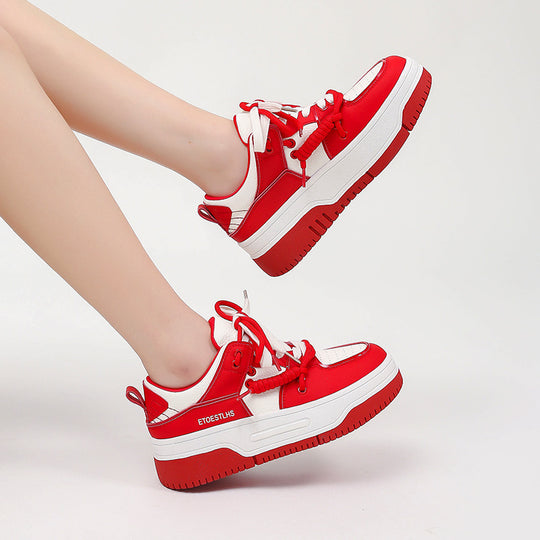 Damen Plattform-Sneaker mit modischem Design und komfortabler Profilsohle EB