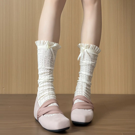 Damen elegante Ballerinas mit modischem Riemchen-Design EB