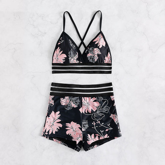 Damen Hochwertiger Bikini mit floralem Muster EB