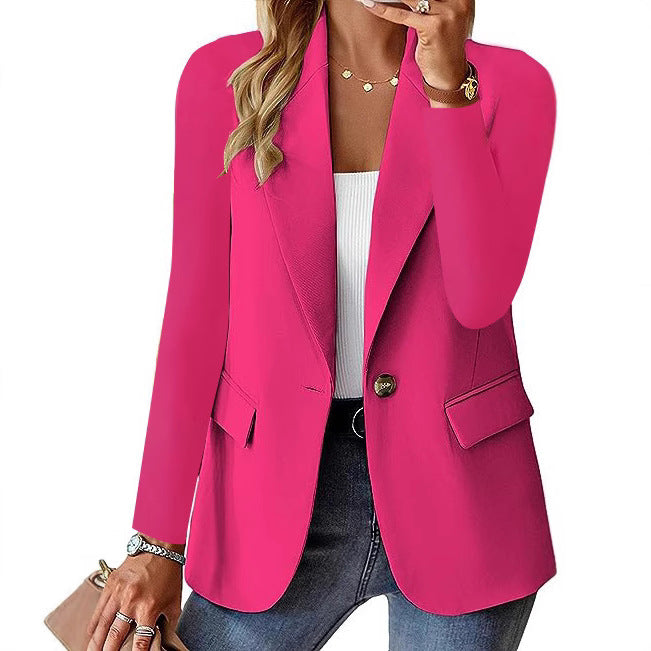 Damen Eleganter Blazer mit klassischem Schnitt und Taschen EB