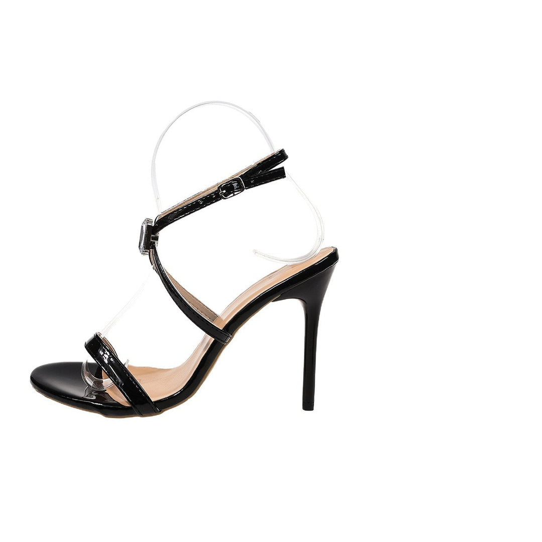 Damen Sandalen mit elegantem Riemen und feinem Absatz EB