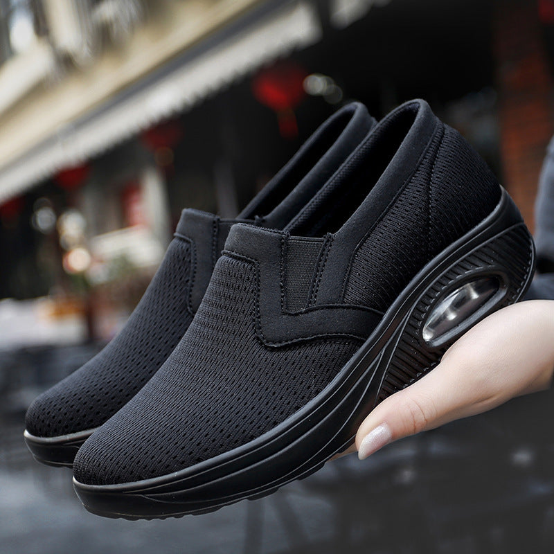 Damen Atmungsaktive Slip-On Sneakers mit dämpfender Sohle und flexiblem Design EB