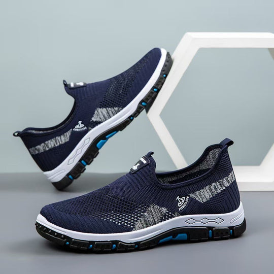 Damen Atmungsaktive Slip-On Sportschuhe mit flexibler Sohle EB