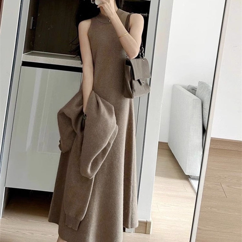 Damen Strickkleid mit Pullover im Set EB