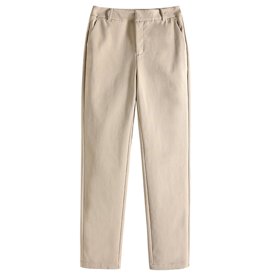 Damen Chino Stoffhose tailliert mit integrierten Taschen