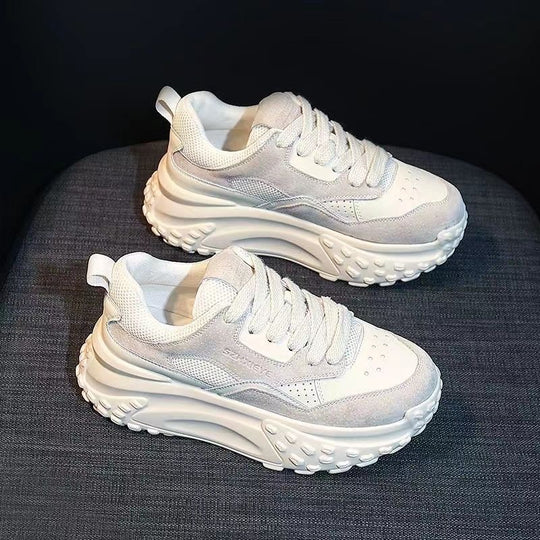 Damen Sportliche Chunky Sneakers mit atmungsaktiver Mesh-Oberfläche und gepolsterter Sohle EB