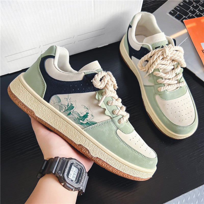 Damen Sneaker mit trendigem Design und hochwertiger Leder-Oberfläche EB
