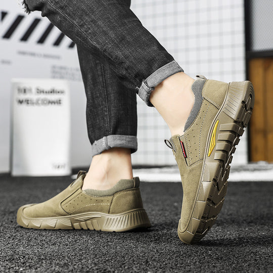 Damen Sportliche Slipper mit elastischen Einsätzen und rutschfester Sohle EB