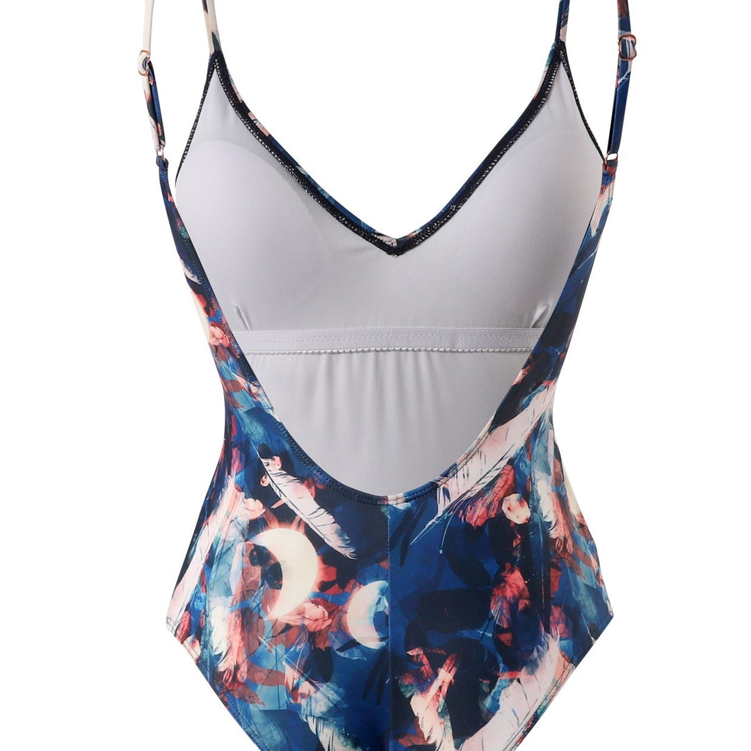 Damen Sportlicher Einteiler-Badeanzug mit hochwertigem Material EB