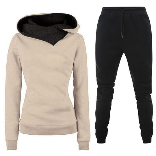 Damen Sportliches Sweater- und Jogginghose Set EB