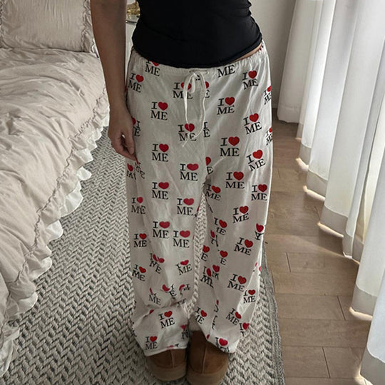 Damen Bequeme Lounge-Hosen mit einzigartigem Motiv EB