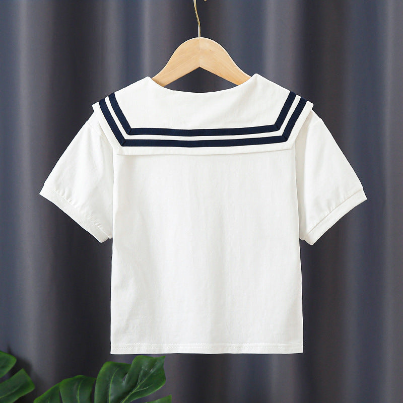 Damen Polo Shirt mit maritimem Kragen EB