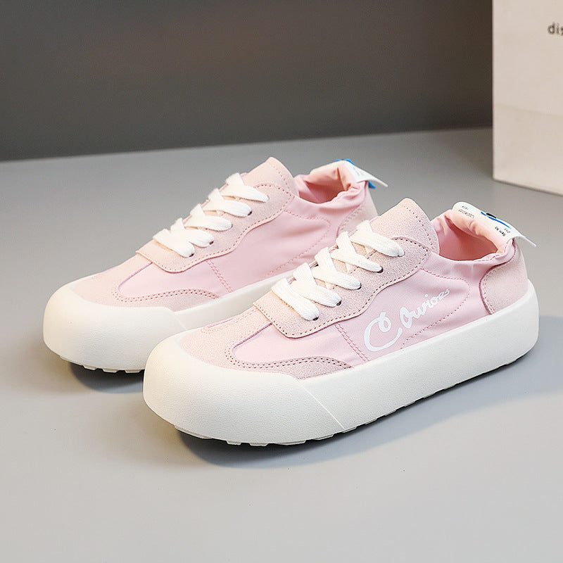 Damen Bequeme Sneakers mit erhöhte Sohle und atmungsaktiver Mesh-Oberfläche EB