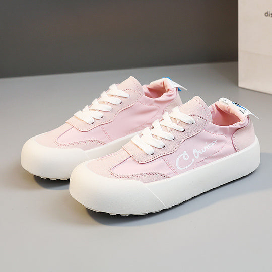 Damen Bequeme Sneakers mit erhöhte Sohle und atmungsaktiver Mesh-Oberfläche EB