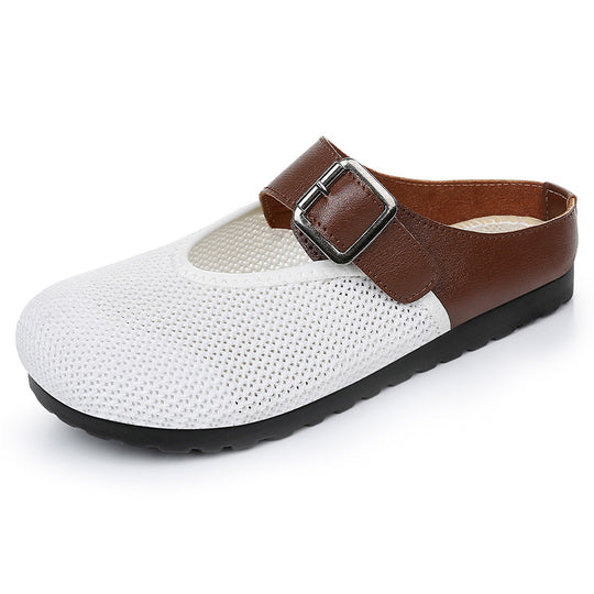 Damen Atmungsaktive Clogs mit modischem Riemen EB