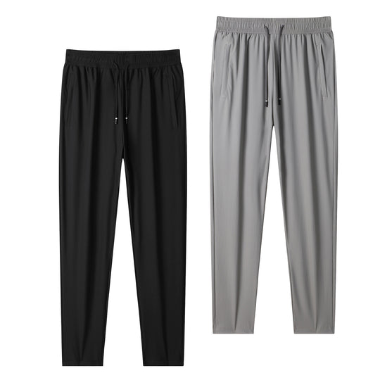 Herren leichte tapered Jogginghose mit elastischem Komfortbund, Kordelzug und seitlichen Eingrifftaschen EB
