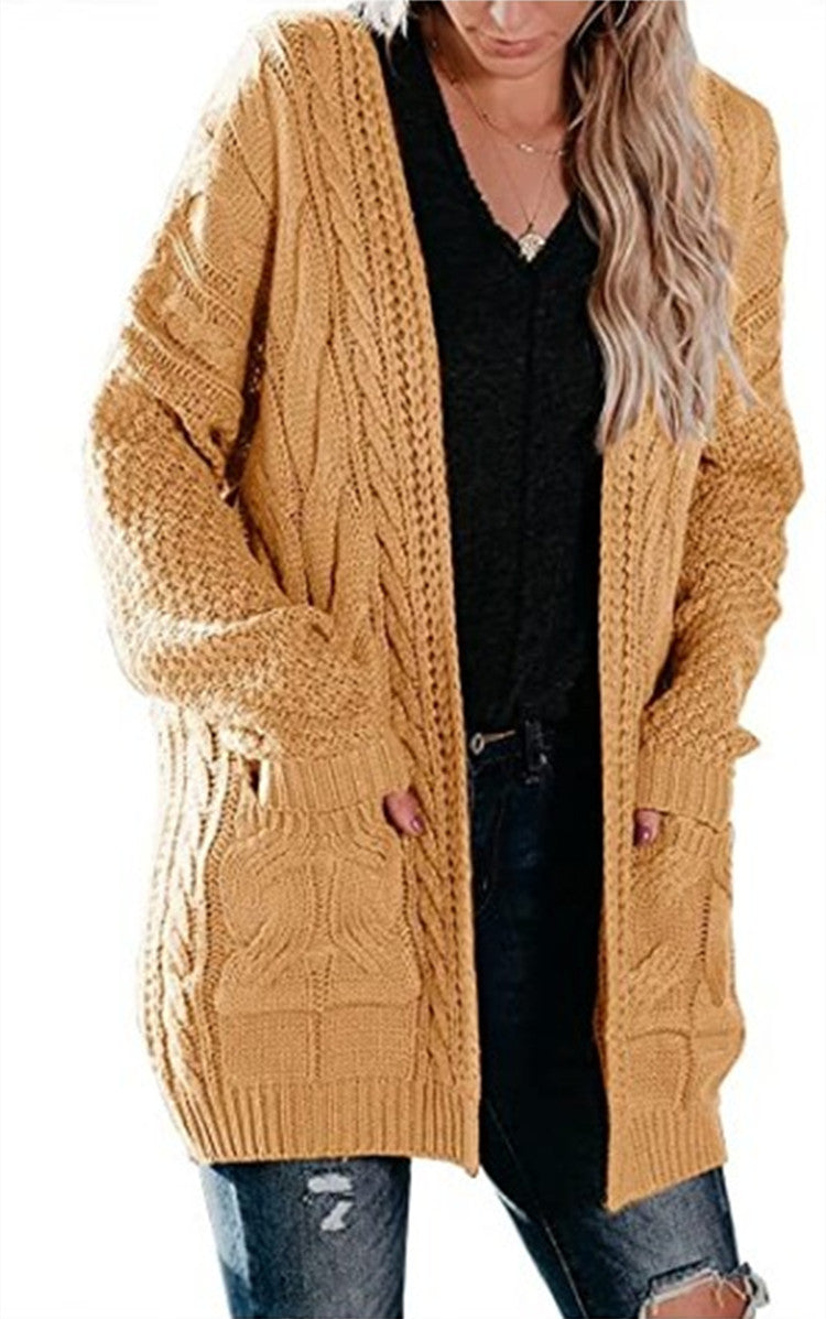 Damen Strickjacke mit Taschen und lässigem Schnitt EB