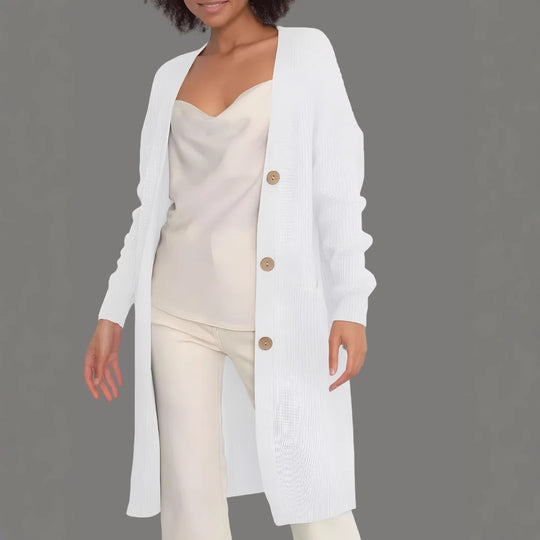 Damen Strickjacke mit hochwertigen Knöpfen EB
