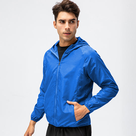 Herren leichte Laufjacke mit atmungsaktiven Eigenschaften und reflektierendem Design EB