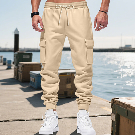 Herren Cargo-Hose mit elastischem Bund und praktischen Seitentaschen EB