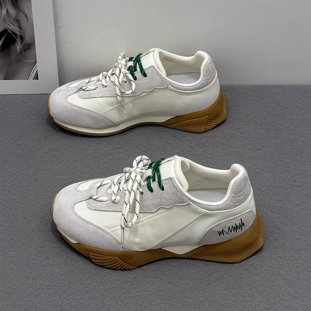 Damen modische Sneakers mit atmungsaktiver Mesh-Oberfläche und trendigem Design EB