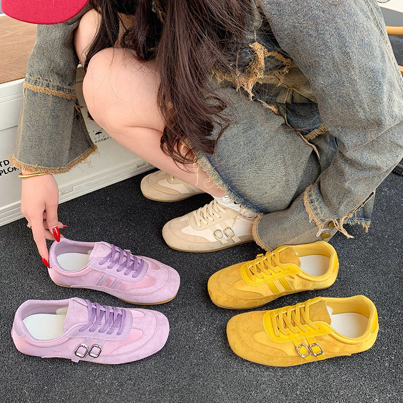 Damen Sportliche Sneakers mit hochwertigem Wildleder und ergonomischem Design EB