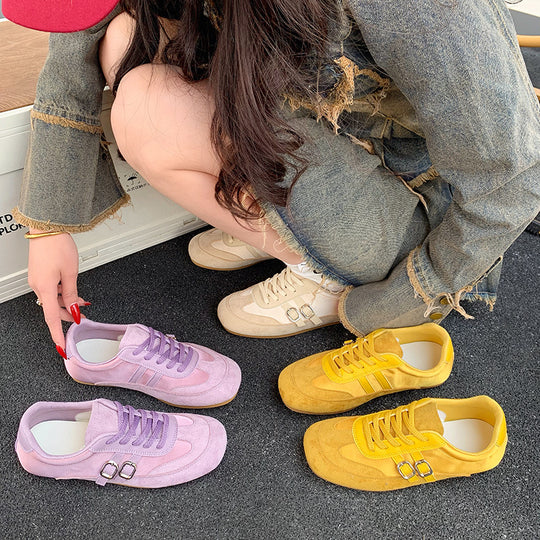 Damen Sportliche Sneakers mit hochwertigem Wildleder und ergonomischem Design EB
