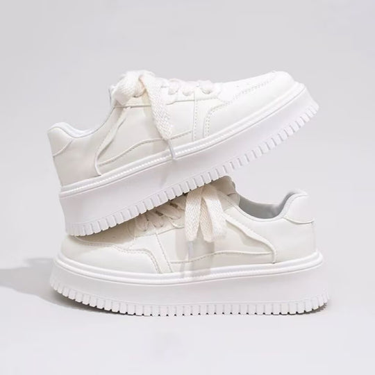 Damen bequeme Sneakers mit dicker Plattform und komfortabler Dämpfung R&B