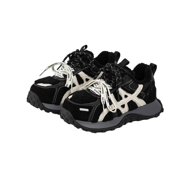 Damen modische Sneakers mit hochwertiger Fleece-Konstruktion und innovativem Sohlenprofil EB