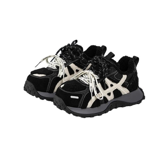 Damen modische Sneakers mit hochwertiger Fleece-Konstruktion und innovativem Sohlenprofil EB