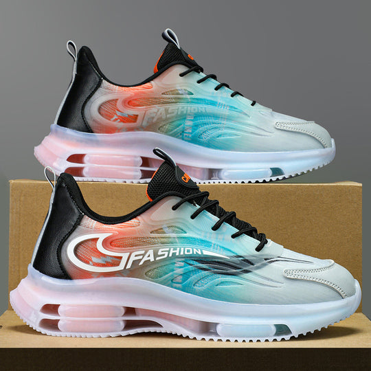 Herren sportlicher Luftkammersneaker mit transparentem TPU-Obermaterial, sichtbarer Luftkapsel und stoßdämpfender Plateausohle EB