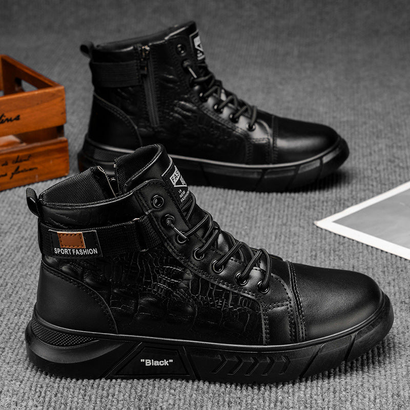 Herren Sportliche Winterstiefel mit rutschfester Sohle und isolierendem Innenfutter EB