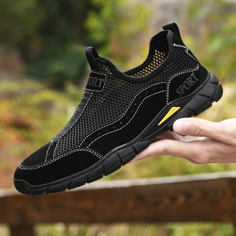 Herren Atmungsaktive Netzsneaker mit rutschfester Sohle EB