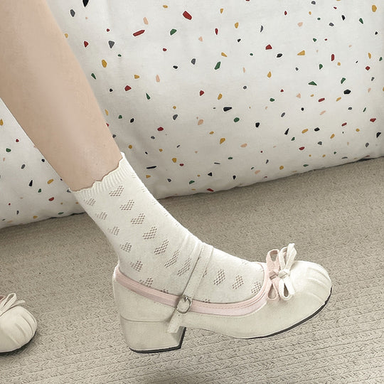 Damen Ballerinas mit zierlichem Riemchen und eleganter Schleifenapplikation EB
