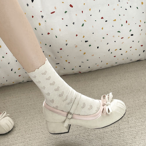 Damen Ballerinas mit zierlichem Riemchen und eleganter Schleifenapplikation EB