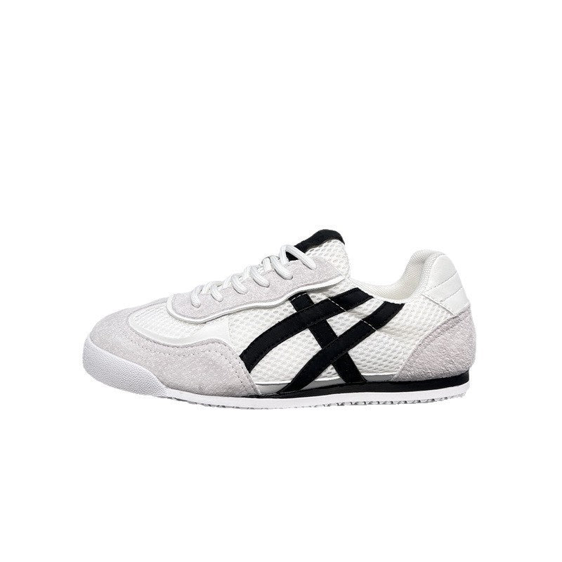 Damen modische und atmungsaktive Sneaker mit hochwertigem Wildleder und Mesh von EB