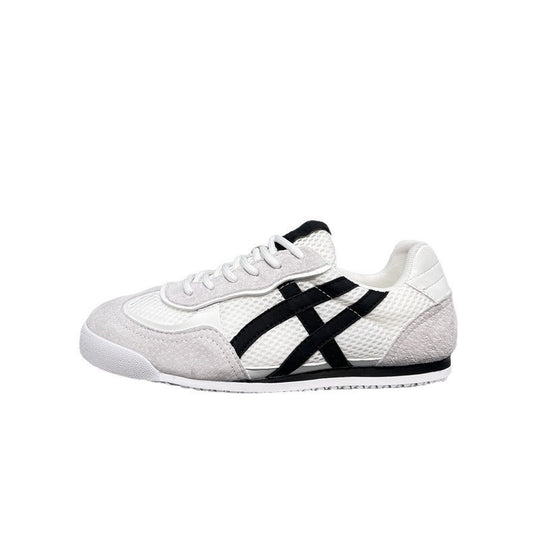 Damen modische und atmungsaktive Sneaker mit hochwertigem Wildleder und Mesh von EB
