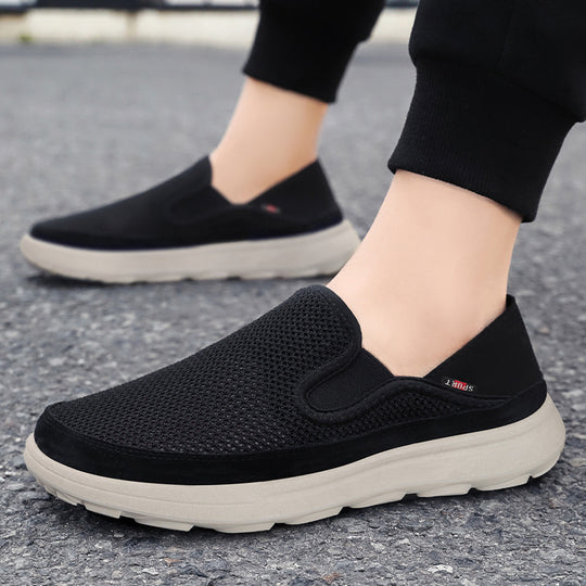Damen Atmungsaktive Slip-On Sneakers mit flexiblem Mesh-Obermaterial EB