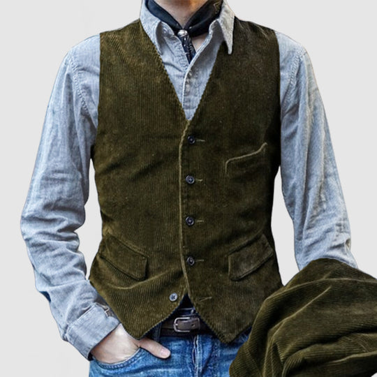 Herren elegante Weste aus Cord EB