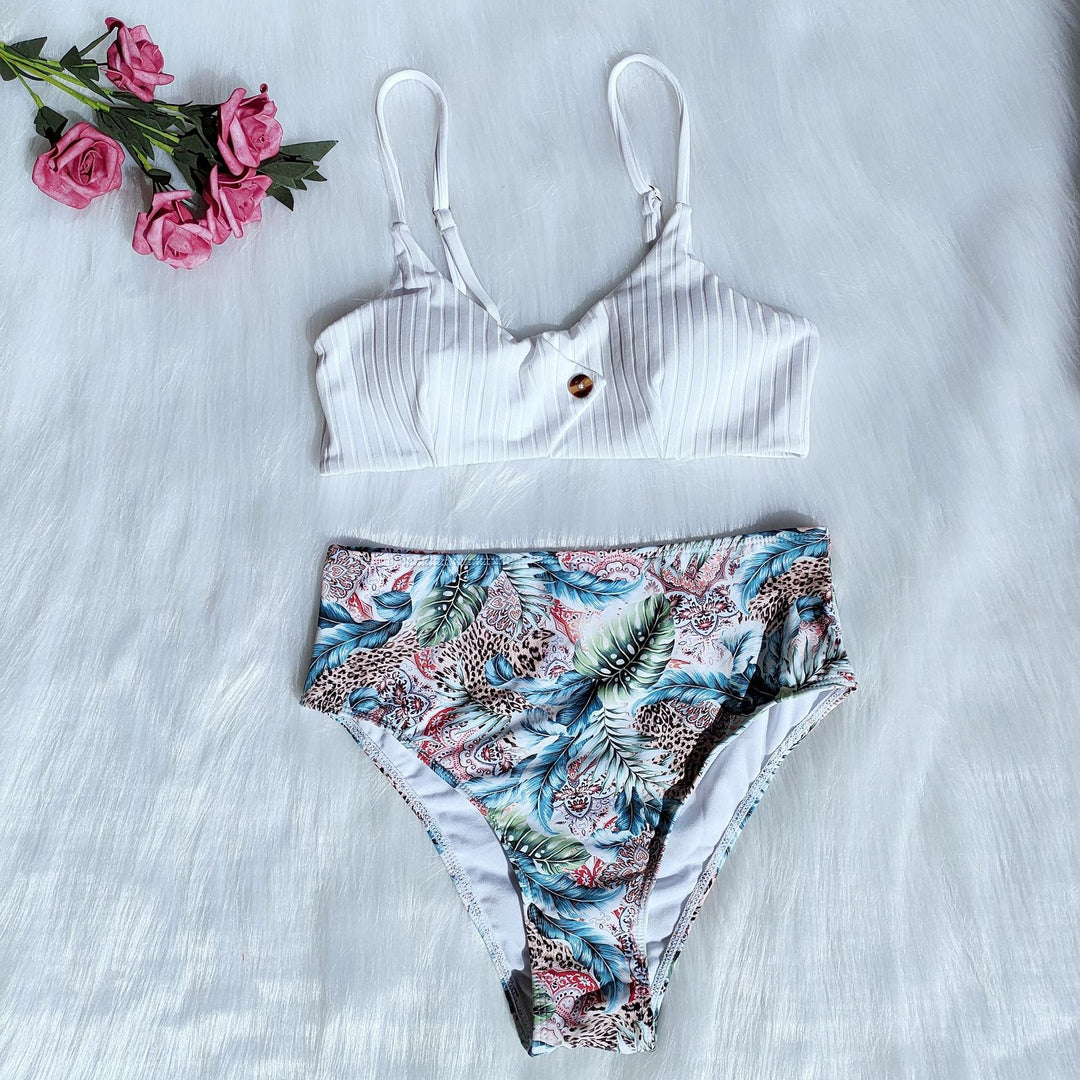 Damen Bikini-Set mit floralem Design und modischem Schnitt EB