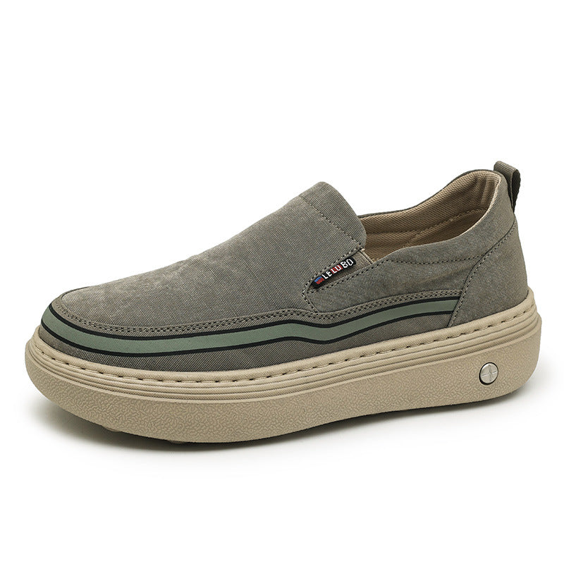Damen Bequeme Slip-On Schuhe mit elastischen Einsätzen EB