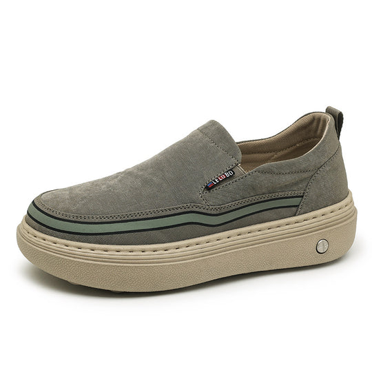 Damen Bequeme Slip-On Schuhe mit elastischen Einsätzen EB