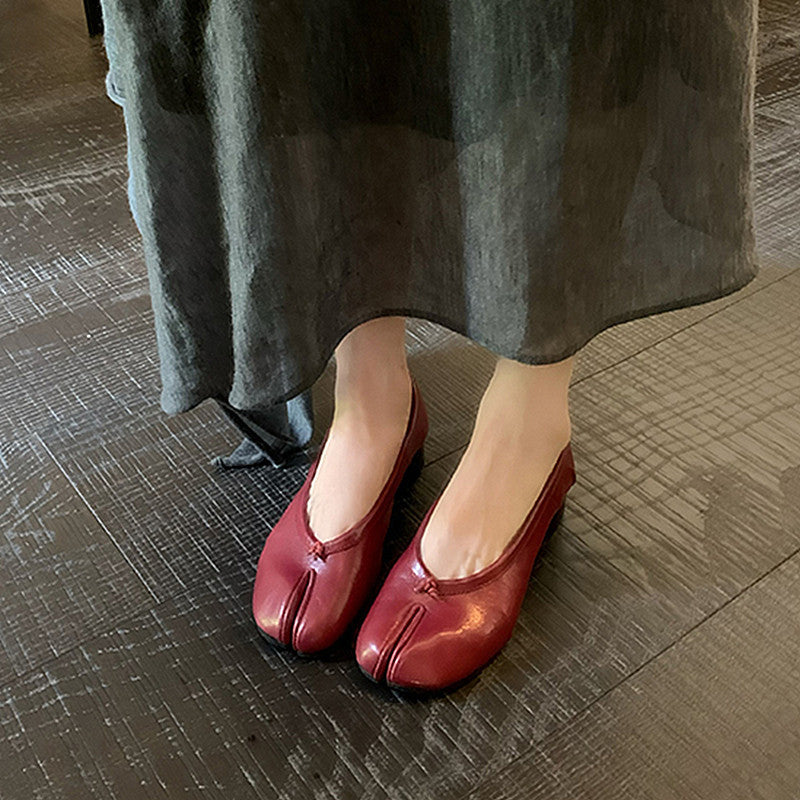 Damen elegante Mokassins mit innovativem Zehendesign EB