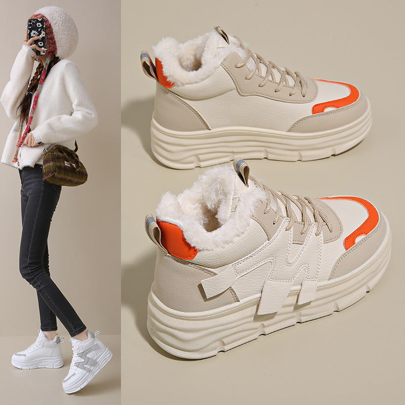Damen Hohe Sneakers mit weichem Innenfutter und modischem Design EB