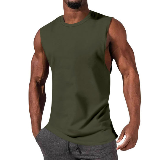 Herren ärmelloses Sport-Tanktop aus atmungsaktiver Baumwolle mit modernem Schnitt EB