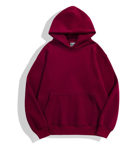 Unisex nan klassischer Kapuzenpullover mit Kängurutasche und weichem Baumwollfleece EB