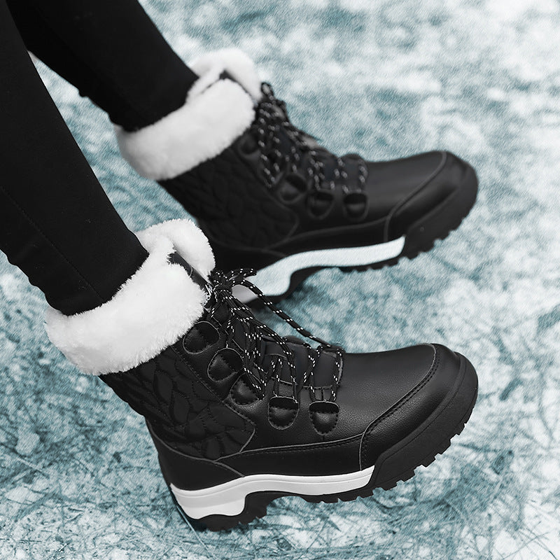 Damen Isolierte Winterstiefel mit rutschfester Sohle und warmem Innenfutter EB