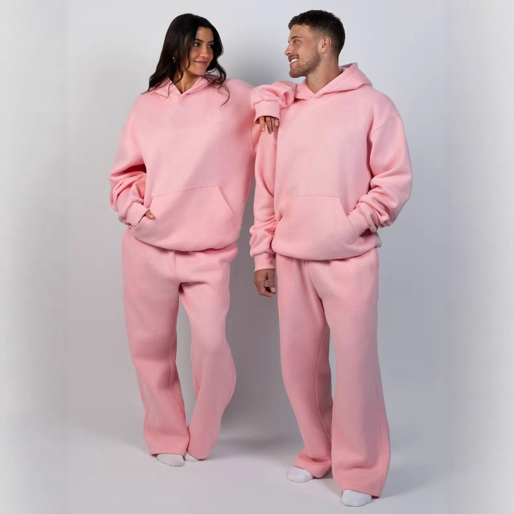 Damen lässiger Kapuzenpullover mit weitem Schnitt und Kängurutasche EB